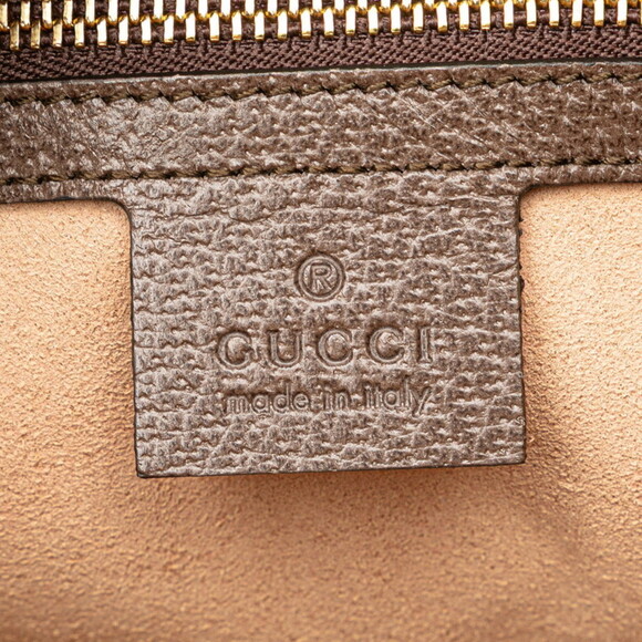 GUCCI Brown Leather Shoulder Bag - Picture 9 of 12